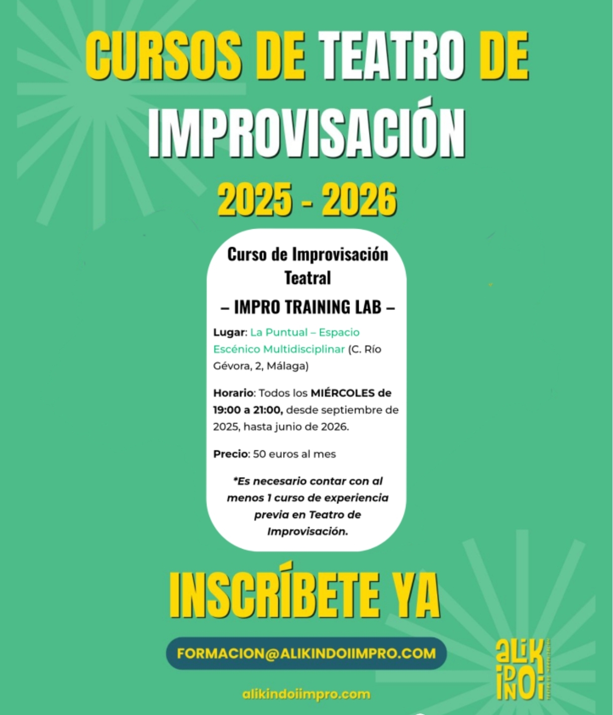ACTUALIDAD - INSCRIPCIONES ABIERTAS